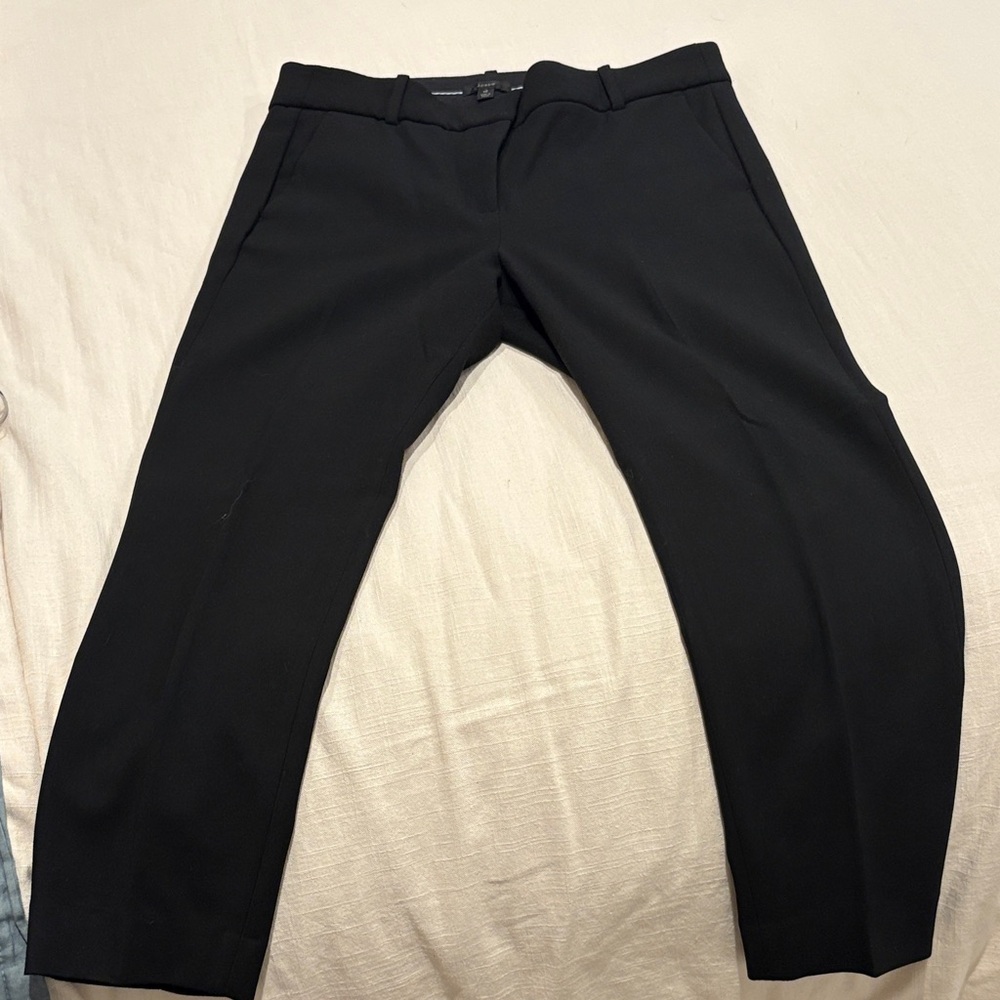 J. Crew Cameron Elegant Black Trousers